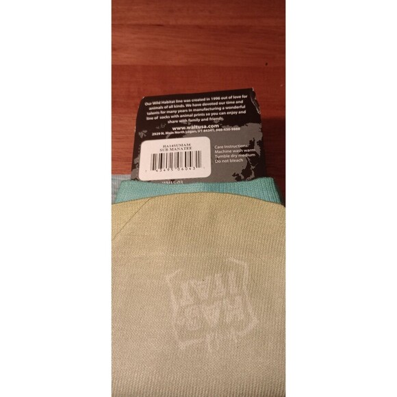 Wild Habitat Sublimation Socks Manatee One‎ Size Made In USA - Picture 2 of 2